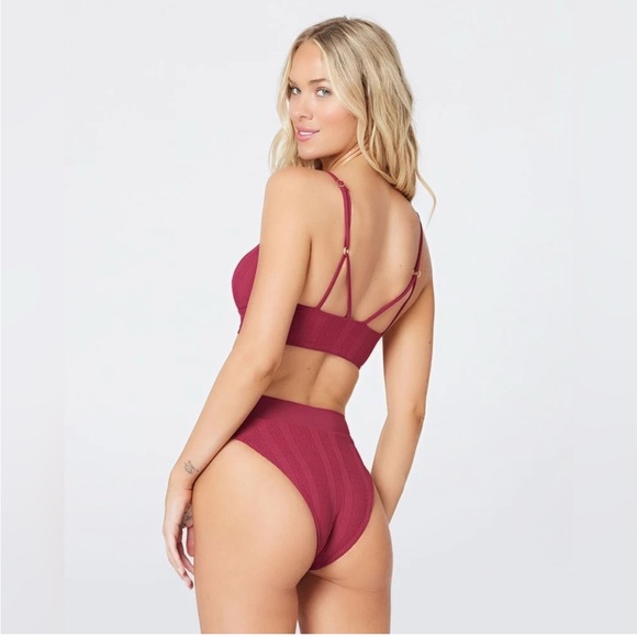 LSPACE Pointelle Rib Bikini Set - Picture 3 of 8